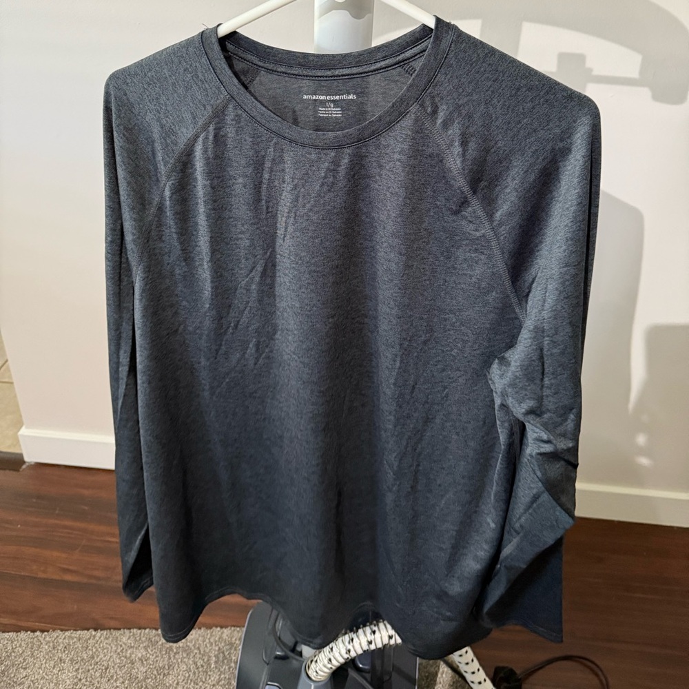 Amazon Essentials Gray Long Sleeve Tee